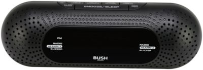 Bush USB FM Alarm Clock Radio - Black.